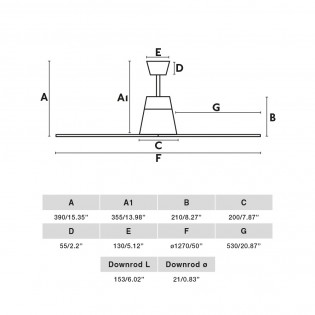 LED Ceiling Fan Typhoon (16W)