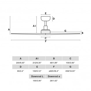 Ceiling fan Klim S