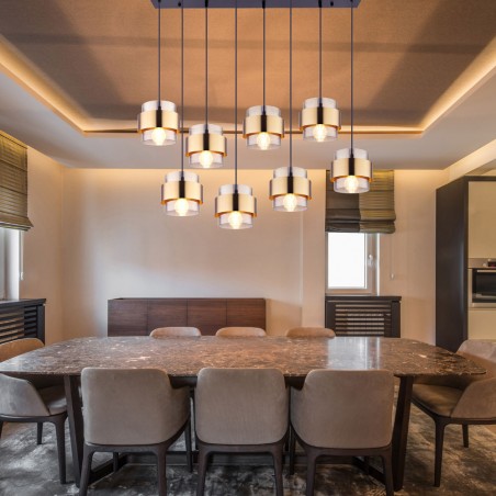 Pendant lamp linear Milley (8 Lights)