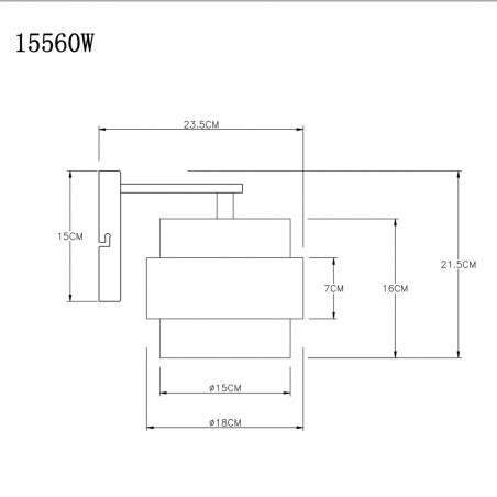 Aplique de pared Milley