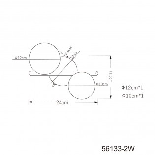 Flush light Riha (2 Lights)