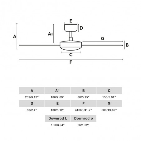 Ceiling Fan Rudder S