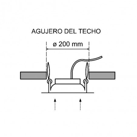 Downlight LED redondo luz fría (18W)