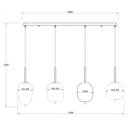Ceiling lamp Blacky