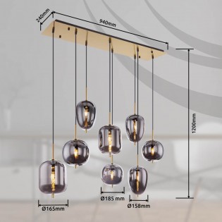 Pendant lamp Blacky (8 Lights)