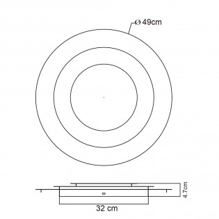 Flush light LED Heda (40W)