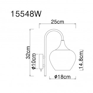 Aplique de pared Maxy