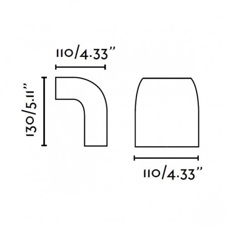 Aplique exterior KLAMP (1 luz)