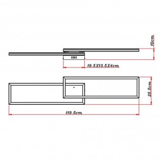 Flush light LED Salmos RGB CCT (40W)