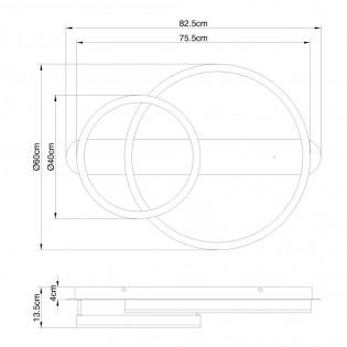 Plafón de techo LED Augusto (50W)