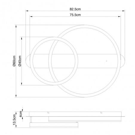 Plafón de techo LED Augusto (50W)