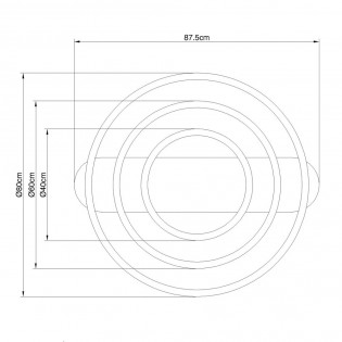 Lámpara colgante LED Augusto (72W)