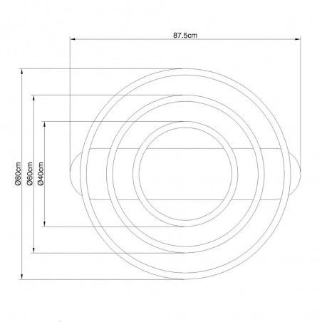 Lámpara colgante LED Augusto (72W)