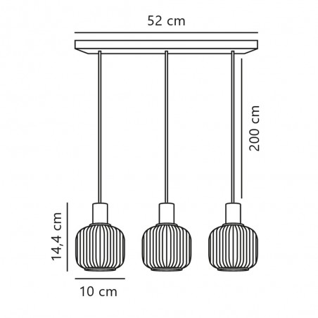 Pendant Lamp Milford Mini (3 lights)