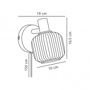 Aplique de pared Milford Mini