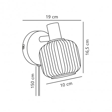Aplique de pared Milford Mini