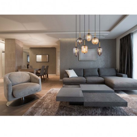 Pendant lamp Blacky Mix (6 lights)