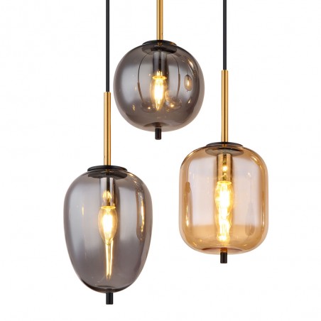 Pendant lamp Blacky Mix (6 lights)