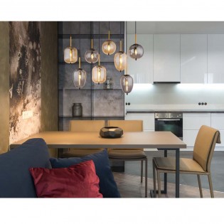 Pendant lamp Blacky Mix (8 lights)