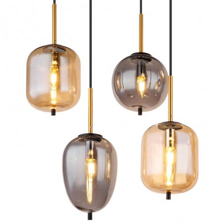 Pendant lamp Blacky Mix (8 lights)