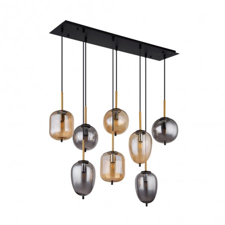 Pendant lamp Blacky Mix (8 lights)