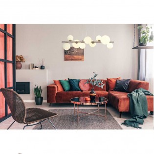 Lámpara de techo Riha Opal (9 luces)