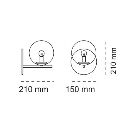 Aplique de pared Boston