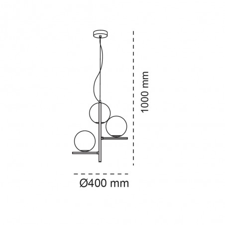 Pendant lamp Boston (3 lights)