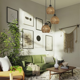 Pendant lamp Krabi (3 lights)