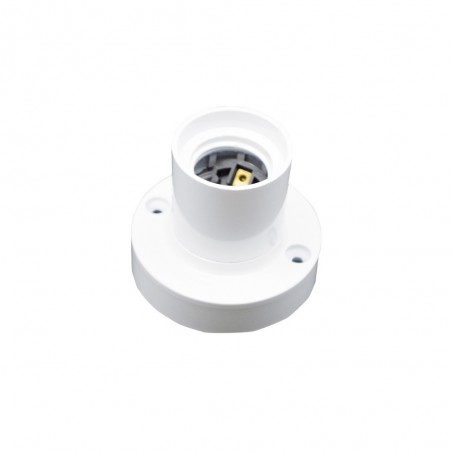 PORTALAMPARAS ILUMINACION E-27 INT.LATON BLANCO