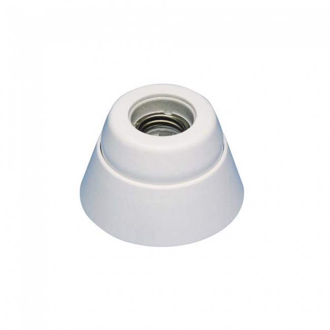 PORTALAMPARAS RECTO INTERIOR PORCELANA E27