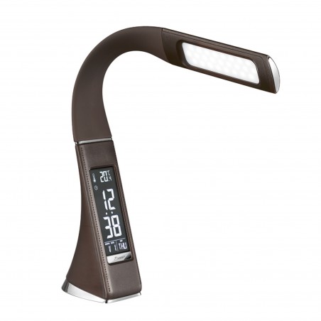 LED Desk Lamp with digital clock Pipo Brown (5W)