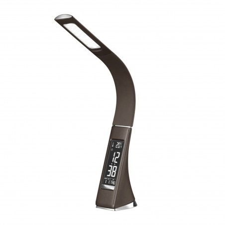 LED Desk Lamp with digital clock Pipo Brown (5W)