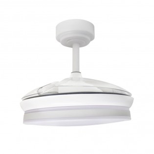 LED fan with retractable blades Isla Mini White CCT (35W)