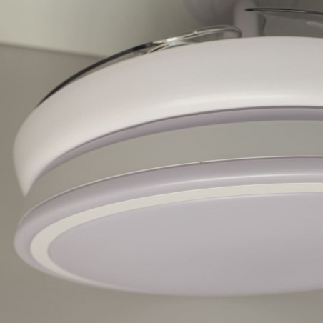 LED fan with retractable blades Isla Mini White CCT (35W)