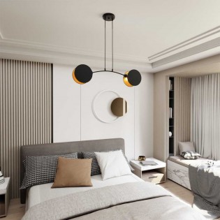 Ceiling lamp Letiva Black (2 lights)