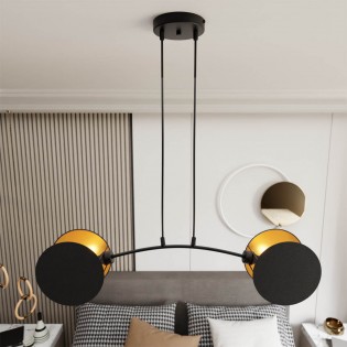 Ceiling lamp Letiva Black (2 lights)