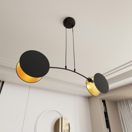 Ceiling lamp Letiva Black (2 lights)