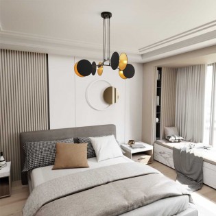Ceiling lamp Letiva Black (4 lights)