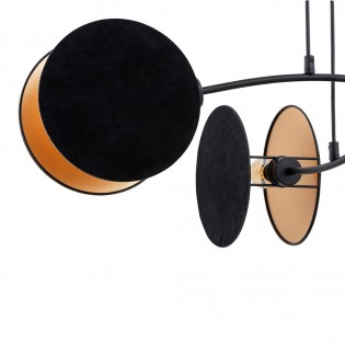 Ceiling lamp Letiva Black (4 lights)
