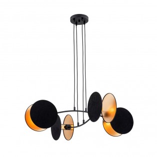 Ceiling lamp Letiva Black (4 lights)