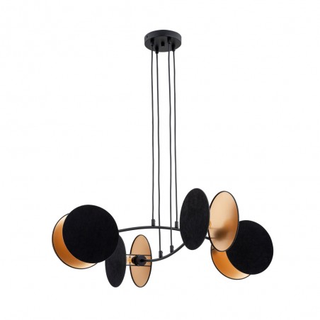 Ceiling lamp Letiva Black (4 lights)