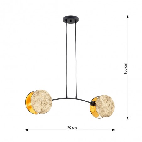 Ceiling lamp Letiva (2 lights)