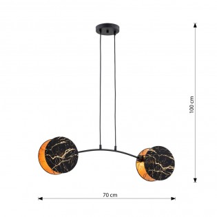 Lámpara de techo Letiva Mármol (2 luces)