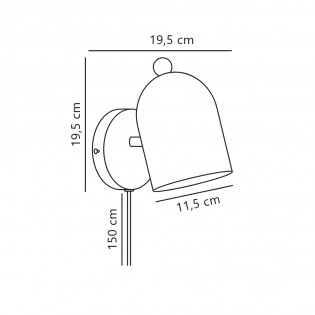 Aplique de pared Gaston