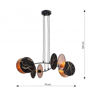 Lámpara de techo Letiva Mármol (4 luces)