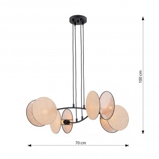 Ceiling lamp Letiva Natural (4 lights)