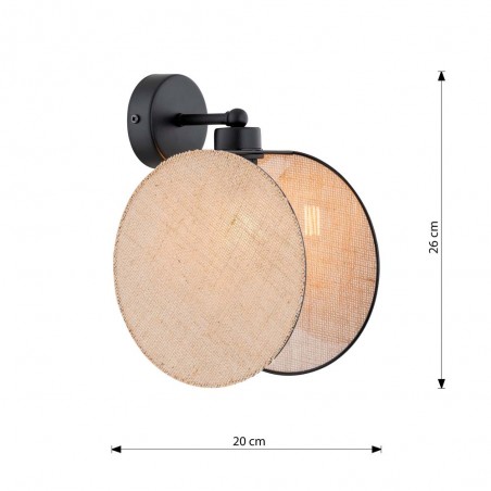 Aplique de pared Letiva Natural