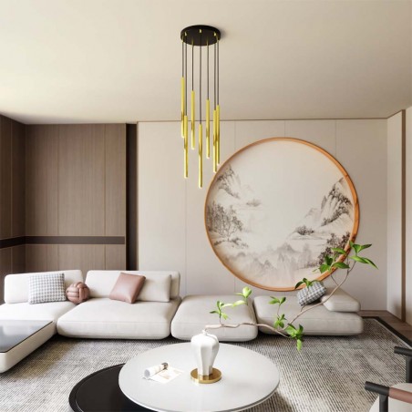 Ceiling lamp Selter Premium Gold (7 Lights)