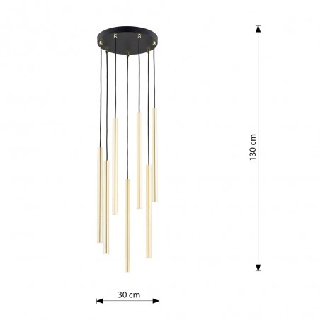 Ceiling lamp Selter Premium Gold (7 Lights)